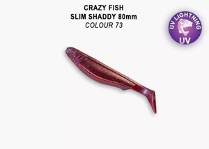 Силиконовые приманки Crazy Fish Slim shaddy 3.2" 56-80-73-7
