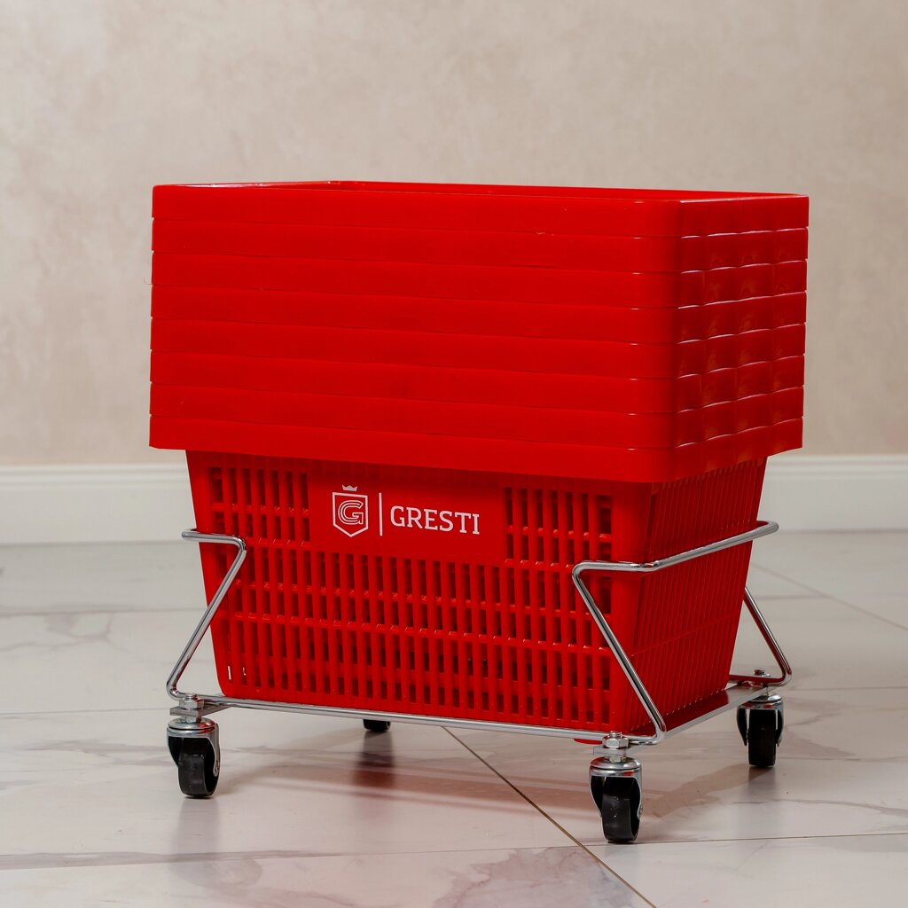 ДЕРЖАТЕЛЬ ДЛЯ ПОКУПАТЕЛЬСКИХ КОРЗИН GRESTI BT11, ДЛЯ ПРЕДПРИЯТИЙ ТОРГОВЛИ от компании Торговый дом АТИКО - фото 1