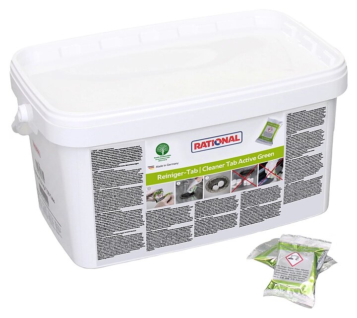 Очищающие таблетки RATIONAL Active Green iCombi, 150 шт./ведро UN1823 Упаковано в ограниченном колич от компании Торговый дом АТИКО - фото 1