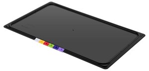 Крышка для гастроем. 1/1 п/п черная /1/5/