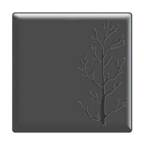 Блюдо сервировочное 26х26 см, меламин, Embossed, цвет черный, S-2781