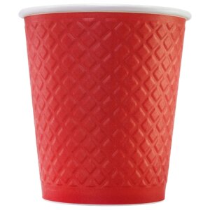 ЕМ80-280 Стакан Waffle Kraft бумажный одноразовый двухслойный 250 мл (упак 25) 4987,0367