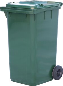 Мусорный контейнер п/э 240л. цв. зелёный