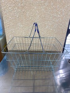Корзина покупательская металлическая 20 л, цинк