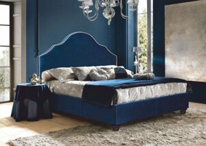 Двуспальная кровать Ницца 1,8 с подъёмным механизмом Форест Групп синий