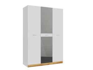 FRESCO шкаф 3-х дверный с зеркалом (Белый/Дуб Вотан 72516690)
