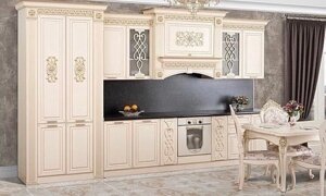 Кухонный гарнитур (линейный) Верона 4,10 Zaman Мебель крем