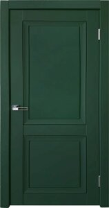 Межкомнатная дверь DECANTO BARHAT GREEN (глухая) Uberture зеленый бархат