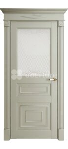 Межкомнатная дверь Florence ПО 62001 (со стеклом) Uberture серена светло-серый