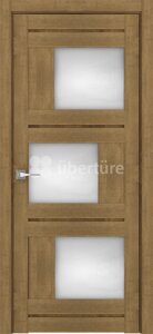 Межкомнатная дверь Light ПДО-2181 (со стеклом) Uberture вельвет орех