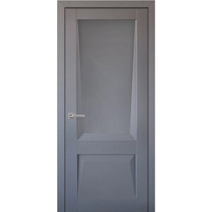 Межкомнатная дверь Perfecto ПДО 106 (со стеклом) Uberture Barhat Grey