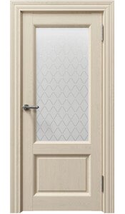 Межкомнатная дверь Сорренто 80010 (со стеклом) Uberture софт крем