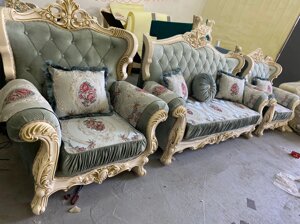 Мягкая мебель Фараон (диван + кресла) Дагестан бежевый