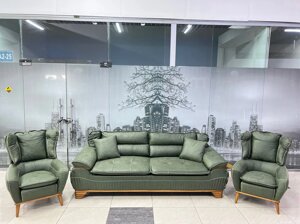 Мягкая мебель Комфорт КМ (диван + 2 кресла) Дагестан хаки