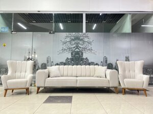 Мягкая мебель Неаполи Ярма КМ (диван + 2 кресла) Дагестан бежевый