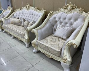 Мягкая мебель Султан (диван + кресла) Дагестан бежевый