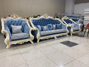 Мягкая мебель Султан (диван + кресла) Дагестан слоновая кость