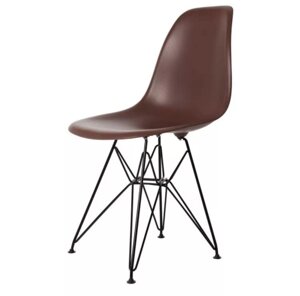 Стул Eames DSR Малайзия (хромированные ножки) коричневый