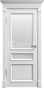 Межкомнатная дверь Римини Серена (со стеклом) Uberture белый