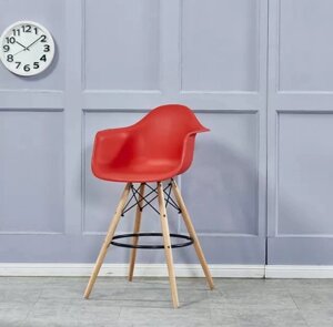 Стул барный Eames DAW Малайзия красный