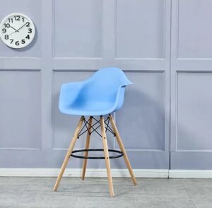 Стул барный Eames DAW Малайзия голубой