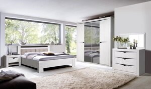 Спальный гарнитур Гарда 4Д, белый, Слоним Мебель