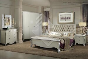 Спальный гарнитур Луиза 4Д (с комодом) Молодечно Мебель белая мебель