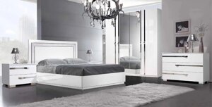 Спальный гарнитур Венеция 4Д Слоним Мебель белый