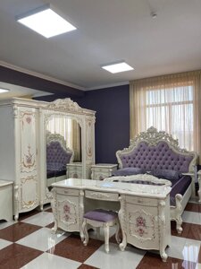 Спальный гарнитур Венеция Classic 6Д Арида Мебель крем с туалетным столом