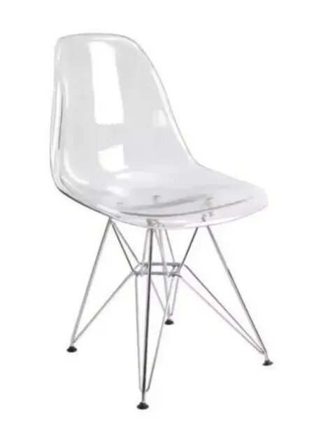 Стул Eames DSR Малайзия прозрачный от компании Color Mebel - фото 1