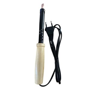 Паяльник с деревянной ручкой 80W, нихромовый нагреватель, долговечное жало, 230В, STEKKER PLE110-80