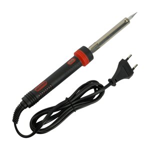 Паяльник с индикатором 60W, нихромовый нагреватель, долговечное жало, 230В STEKKER PLE301-60