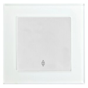 Переключатель 1-клавишный STEKKER GLS10-7005-01, 250В, 10А, серия Катрин, белый