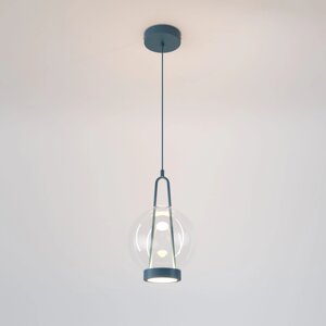 Подвесной светодиодный светильник со стеклянным плафоном 50267/1 LED синий