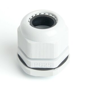 Сальник PG25 диаметр проводника 16-21 мм STEKKER, IP54, серый (DIY упаковка 2 шт)