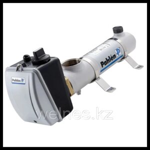 Электронагреватель для бассейна Pahlen Compact 9 (9 кВт, датчик потока, корпус - нержавеющая сталь AISI-316)