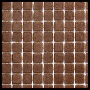 Мозайка стеклянная для бассейна Ezarri Niebla 2504А Anti-Slip (противоскользящая, Chocolate brown, коричневая)