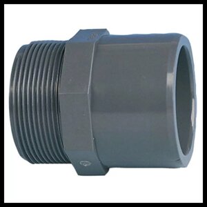 Переход PVC (ПВХ), 20/25 мм х 3/4" наружняя резьба