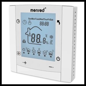 Программируемый сенсорный терморегулятор Menred LS 7.716 (16А) для теплого пола (с датчиком воздуха и пола)