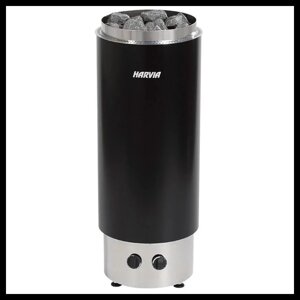 Электрическая печь для сауны Harvia Cilindro PC90F Black (со встроенным пультом, мощность = 9 кВт)