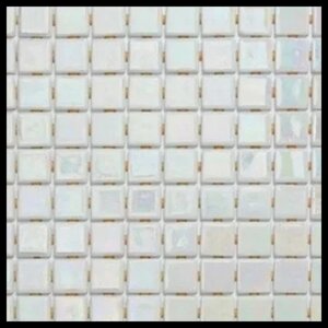 Мозайка стеклянная для бассейна Ezarri Iris Perla (коллекция Iris, White, светло серый)