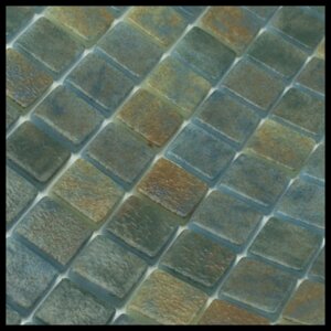 Стеклянная мозаика для бассейна Reviglass Sandy Bali (Paradise Stones, цвет - зелёный)