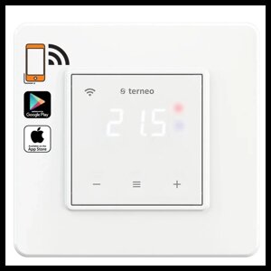 Сенсорный программируемый терморегулятор Terneo SX Wi-Fi (16А) для теплого пола (с датчиком пола)