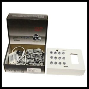 Точечное термостойкое LED освещение для финской сауны Sauna LedLight Silver (серебряные линзы, 12V, 12 точек)