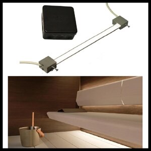 Линейная подсветка спинок и полков в русской бане Cariitti Sauna Linear Led 4М + Spot (длина = 2 х 2 м)