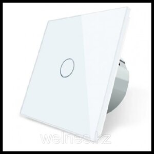 Сенсорный выключатель Touch Me White (однолинейный, белый) для инфракрасной сауны