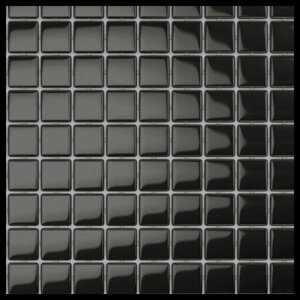Стеклянная мозайка для бассейна Antarra Mono ST012 (Коллекция Mono, цвет - чёрная)