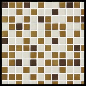 Мозайка стеклянная для бассейна Ezarri Mix 25012-C (коллекция Mix (Deco3), Mix Brown, коричневая с серым)
