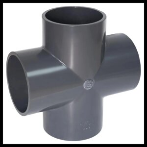 Крестовина для труб PVC (ПВХ, 90 мм)