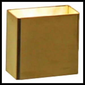 Cariitti SY SQ Gold светильник настенный для паровой комнаты (золото, 1 Вт, IP67, без источника света)